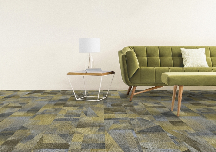 MILLIKEN LBX94-153-39 Smoke/Olive Neutral